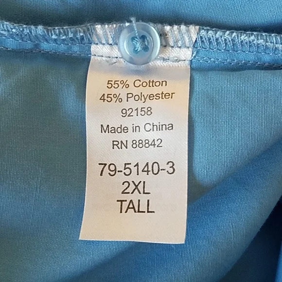 KS ISLAND Big & Tall Light Weight Shirt, Size  2XL Tall - Picture 7 of 7